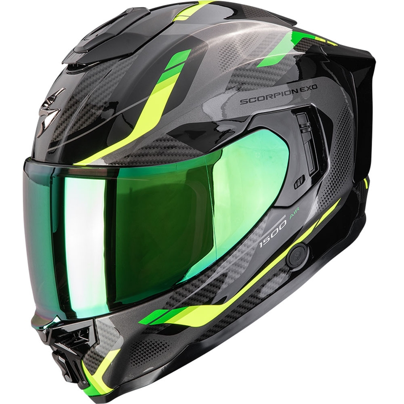 Scorpion EXO-1500 Air Sleek Motorrad Integralhelm schwarz-grün