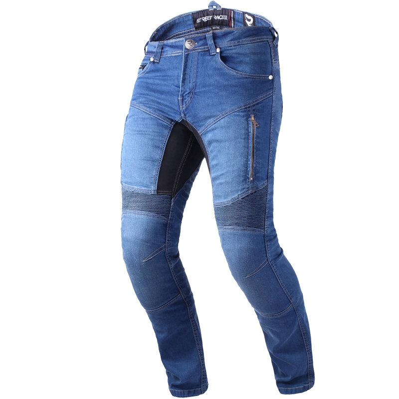 Blaue Street Racer Stretch II CE Motorradjeans