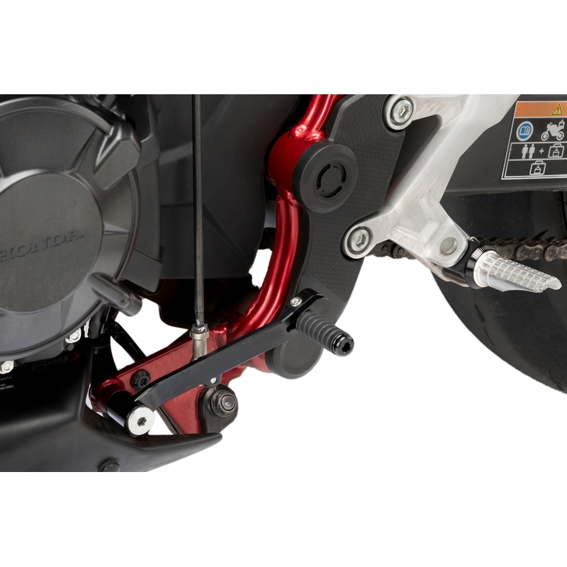 Gear shift pedal PUIG schwarz adjustable