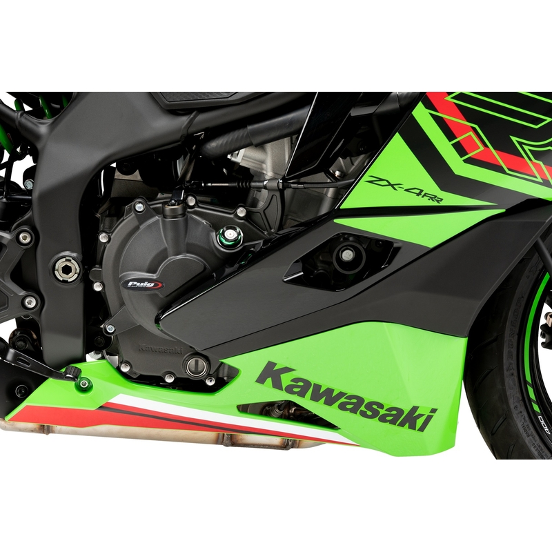 Engine covers PUIG Track for Championship schwarz included 2 oil plugs