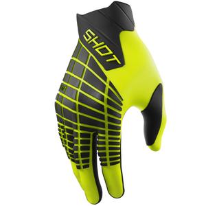 Shot Core Max Motocross-Handschuhe fluoreszierend gelb