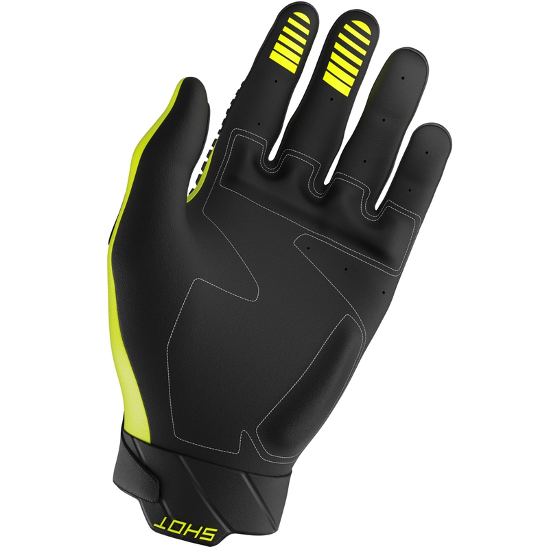 Shot Core Max Motocross-Handschuhe fluoreszierend gelb