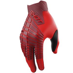 Motocross-Handschuhe Shot Core Max rot