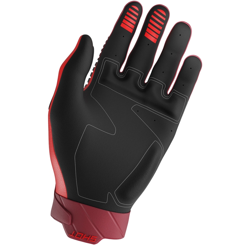 Motocross-Handschuhe Shot Core Max rot