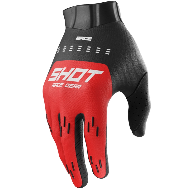 Shot Race Evo Motocross-Handschuhe rot