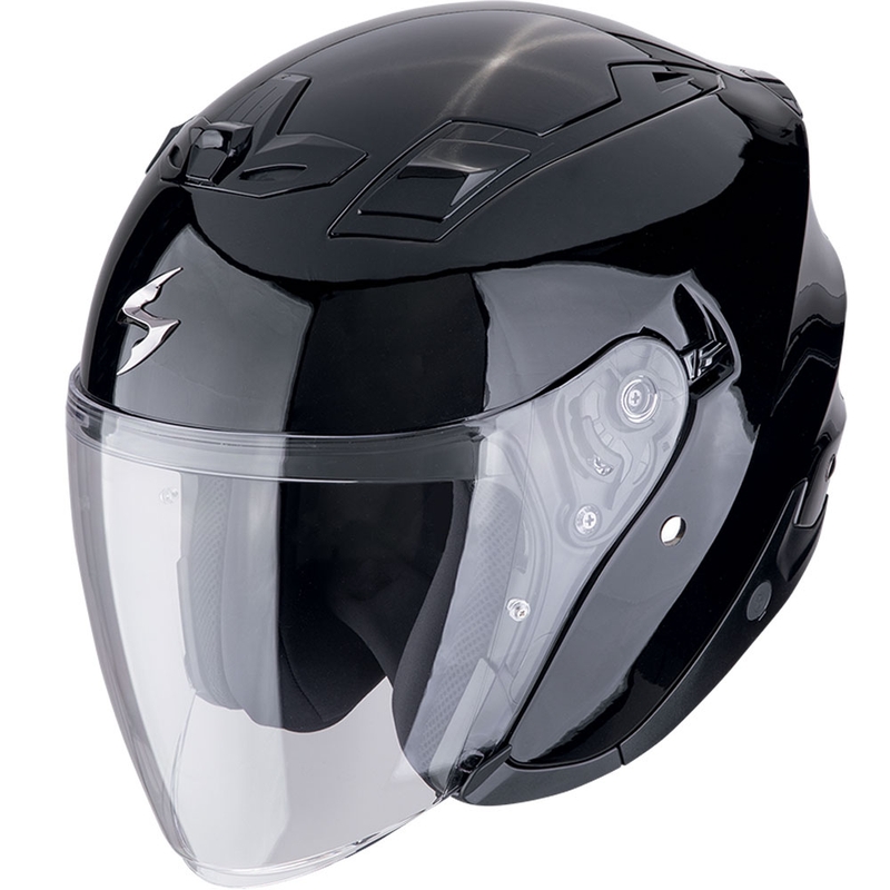 Scorpion EXO-Z1 SOLID Motorradhelm mit offenem Gesicht, metallic schwarz