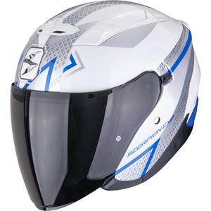 Scorpion EXO-230 Loop Jethelm Motorrad weiß-blau