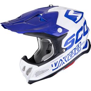 Scorpion VX-22 Air Updown Motocrosshelm weiß-blau-blau