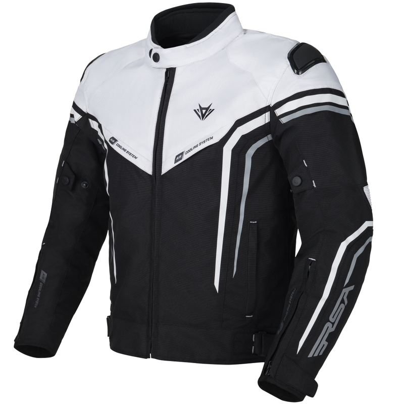 RSA Compact 2 EVO Motorradjacke schwarz-grau-weiß