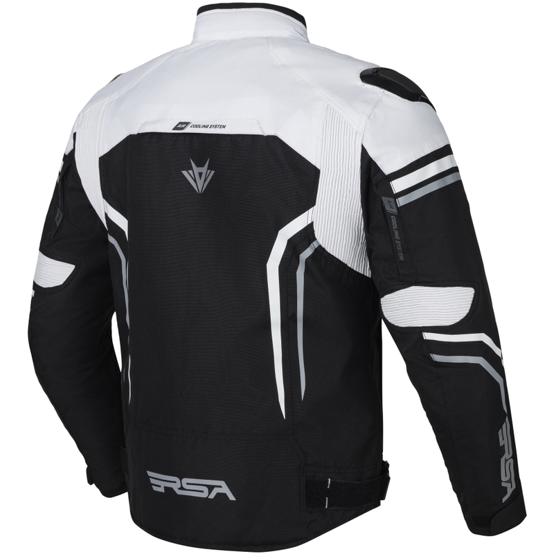 RSA Compact 2 EVO Motorradjacke schwarz-grau-weiß