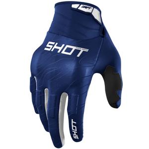 Shot Drift Onyx blaue Motocross-Handschuhe