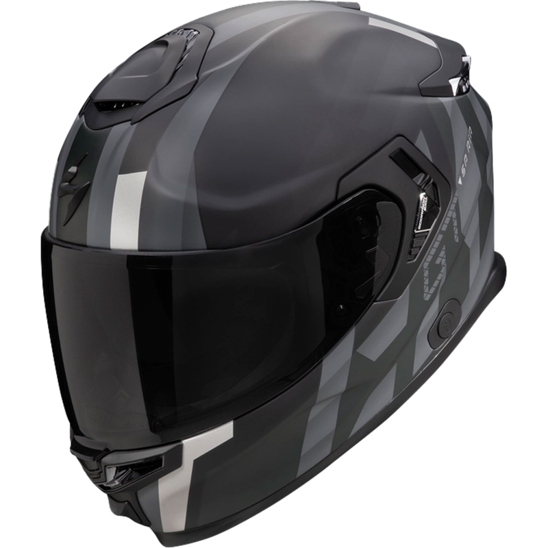 Integrierter Motorradhelm Scorpion EXO-GT SP AIR TOURADVEN schwarz-silber Ausverkauf