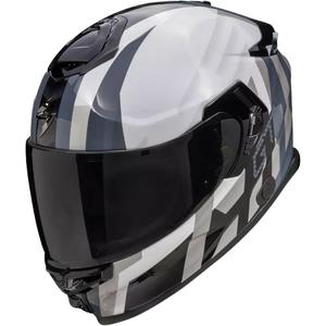 Integrierter Motorradhelm Scorpion EXO-GT SP AIR TOURADVEN perlweiß-silber