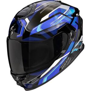 Integrierter Motorradhelm Scorpion EXO-GT SP Air Augusta schwarz-grau-blau