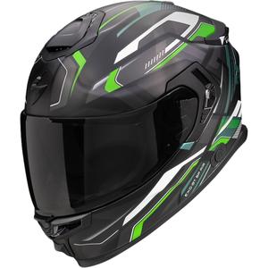 Integrierter Motorradhelm Scorpion EXO-GT SP Air Augusta schwarz-grau-grün