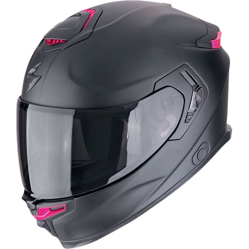 Integrierter Motorradhelm Scorpion EXO-GT SP Air SOLID mattschwarz-rosa