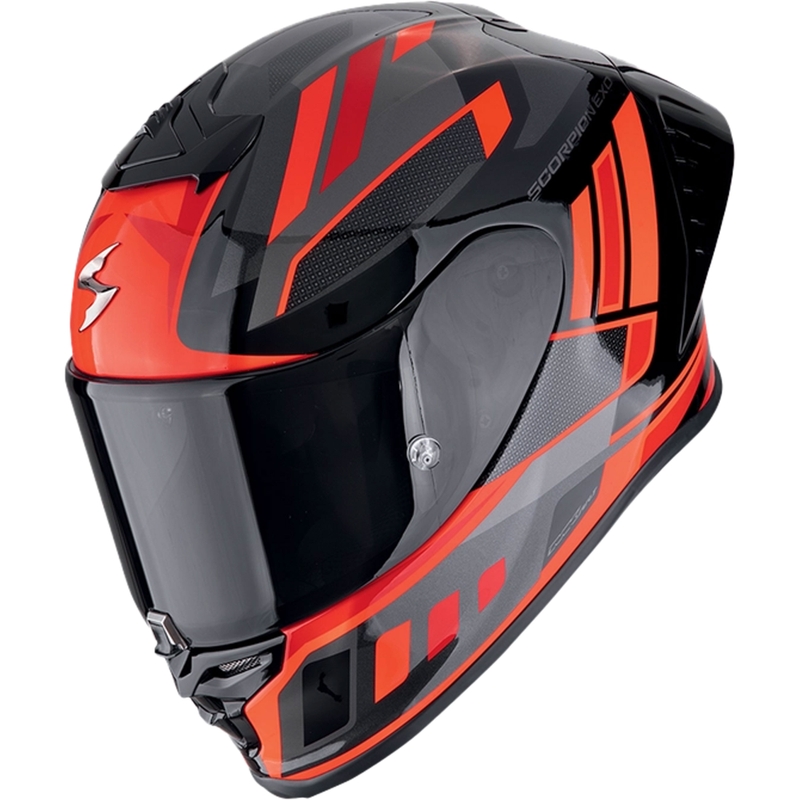 Integrierter Motorradhelm Scorpion EXO-R1 EVO II AIR VITAL schwarz-silber-rot