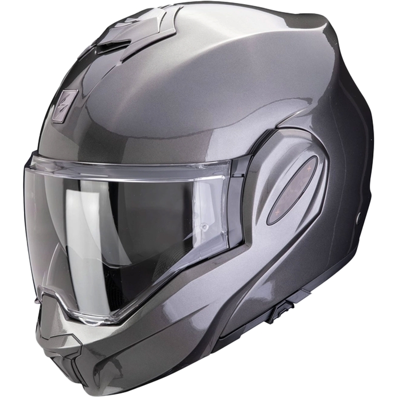 Skorpion EXO-TECH EVO PRO SOLID metallisch grauer Kipphelm