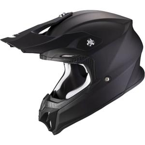 Motocross Helm Scorpion VX-16 EVO AIR Solid schwarz matt