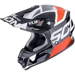 Scorpion VX-16 EVO AIR ANALOG Motocrosshelm schwarz-rot