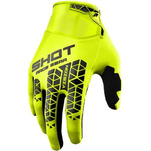 Motocross-Handschuhe Shot Vision Tech fluo gelb