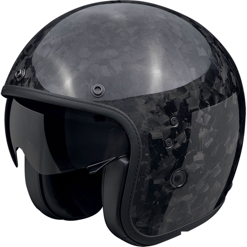Offener Motorradhelm Scorpion Belfast EVO ONYX CARBON SOLID schwarz