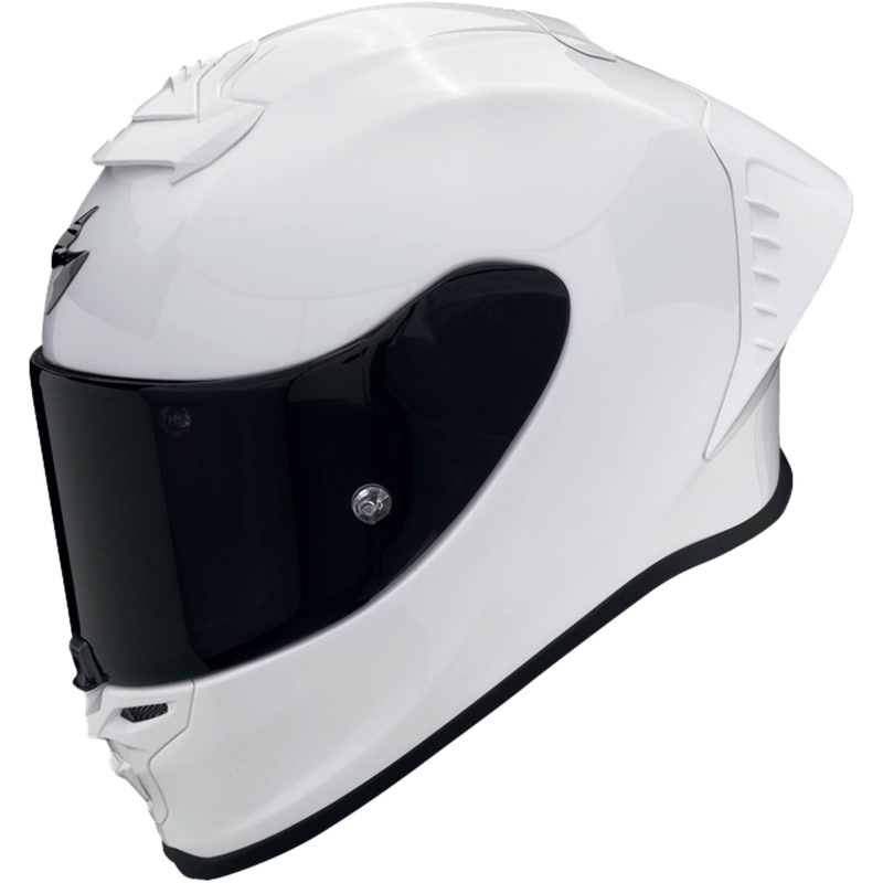 Integrierter Motorradhelm Scorpion EXO-R1 EVO AIR FIM Racing #1 Solides Perlweiß