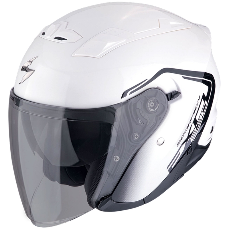 Offener Motorradhelm SCORPION EXO-230 CIT-E weiß-schwarz