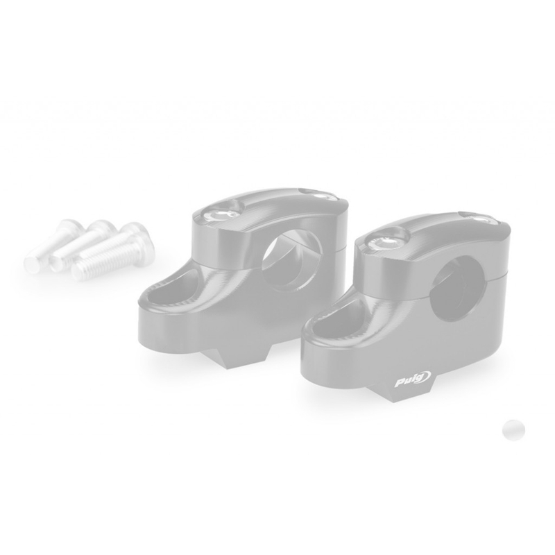 Risers PUIG PULLBACK silber height 20mm, d 25mm, back 16mm
