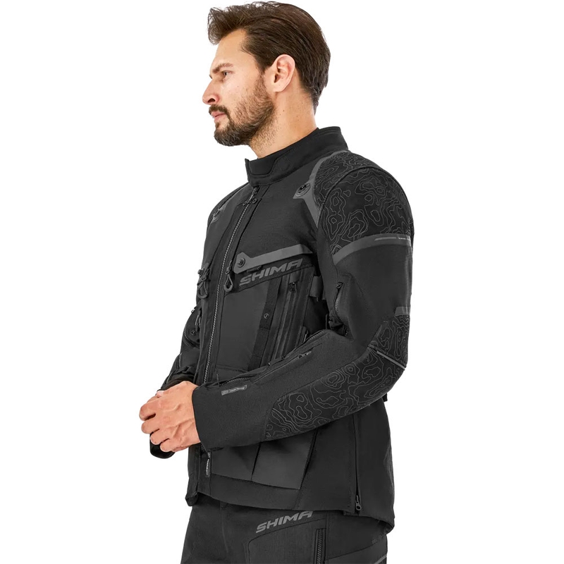 Shima Tracker Motorradjacke schwarz
