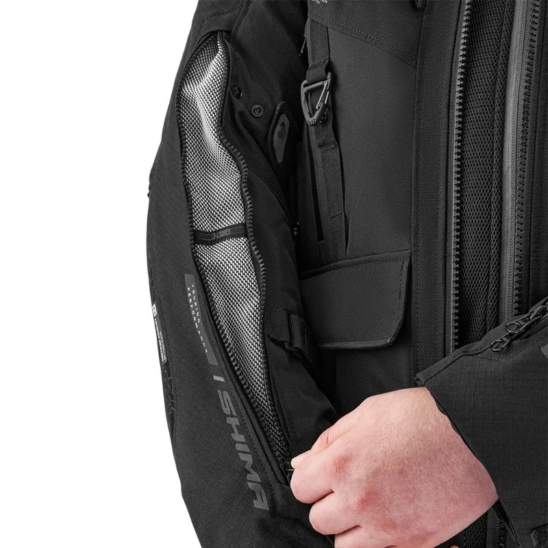 Shima Tracker Motorradjacke schwarz