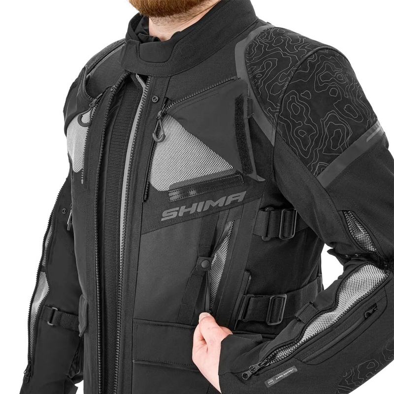 Shima Tracker Motorradjacke schwarz