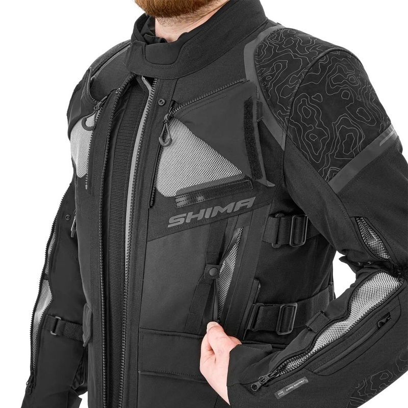 Shima Tracker Motorradjacke schwarz