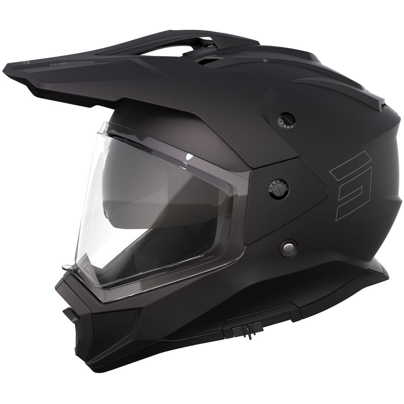 Enduro-Motorradhelm Shot Trek Max Vision Solid mattschwarz