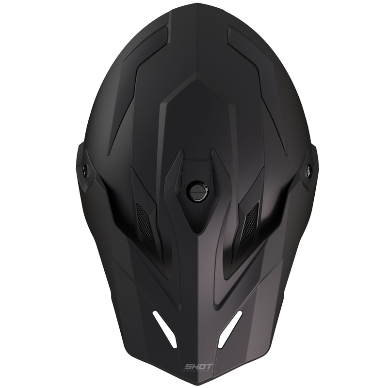 Enduro-Motorradhelm Shot Trek Max Vision Solid mattschwarz