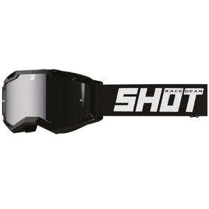 Shot Rocket Kid 2.0 Drop schwarze Motocross-Brille mit Iridium-Gläsern