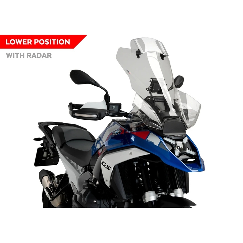 Windschirm PUIG TOURING PLUS WITH VISOR transparent