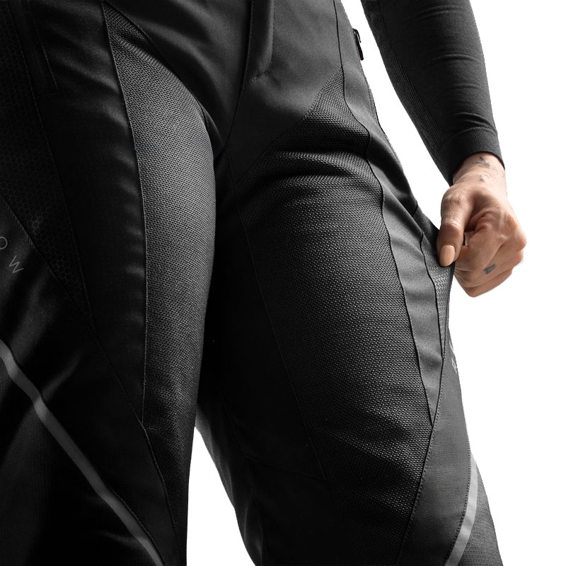 Rebelhorn Hiflow V verlängerte Damen-Motorradhose schwarz