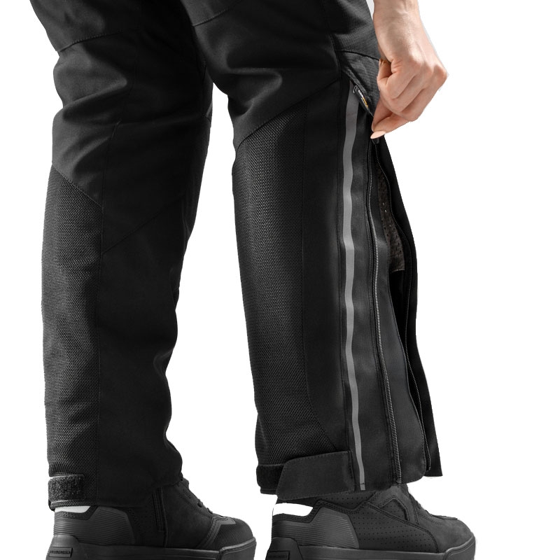 Rebelhorn Hiflow V verlängerte Damen-Motorradhose schwarz
