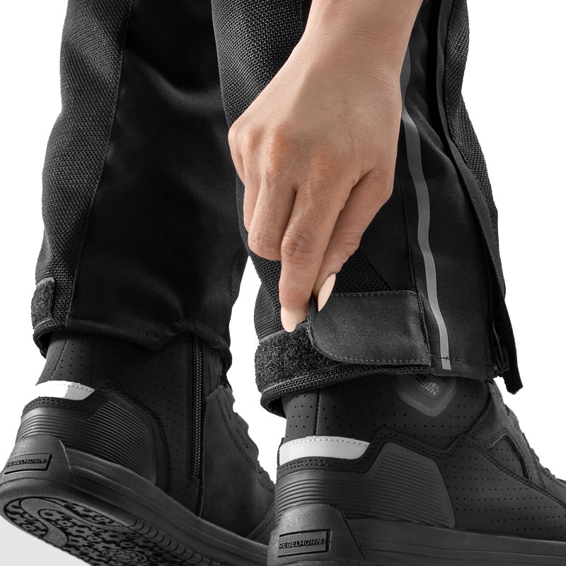 Rebelhorn Hiflow V verlängerte Damen-Motorradhose schwarz