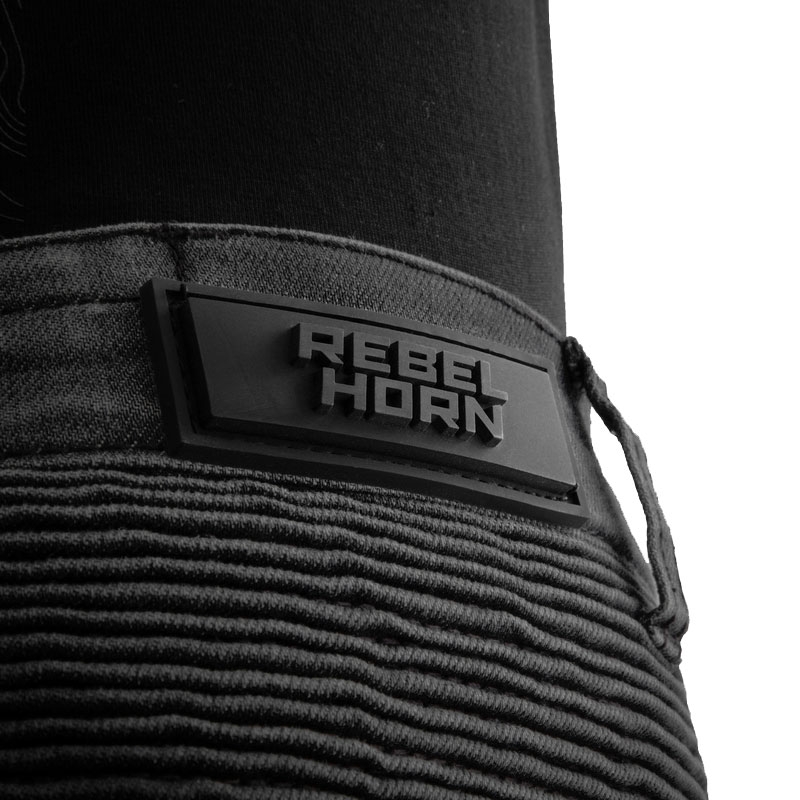 Rebelhorn Revolt Monolayer Motorradjeans Schwarz