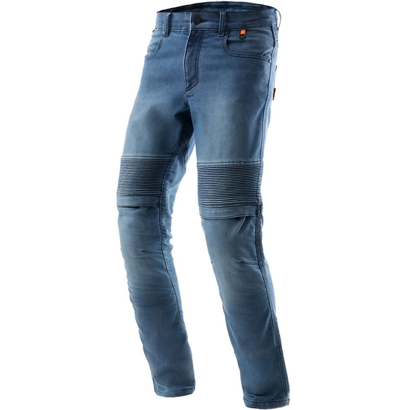 Rebelhorn Revolt Monolayer Motorradjeans verwaschenes Blau