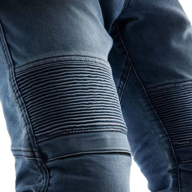 Rebelhorn Revolt Monolayer Motorradjeans verwaschenes Blau
