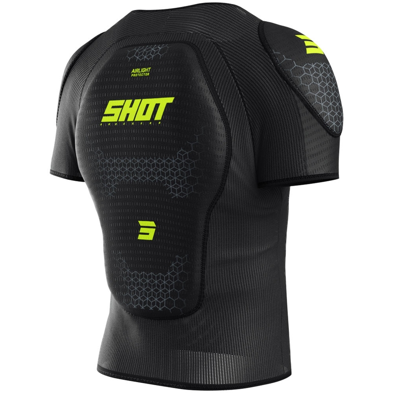 Körperschutz Shot Airlight T-Shirt schwarz-fluo gelb
