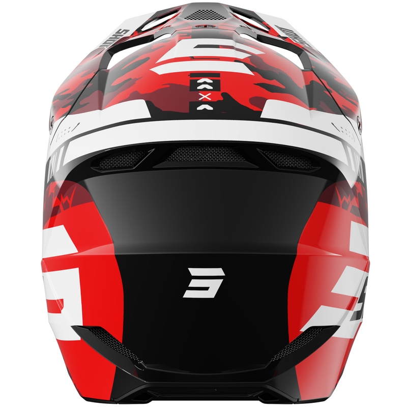Shot Furious Flash Kinder Motocross Helm glänzend rot
