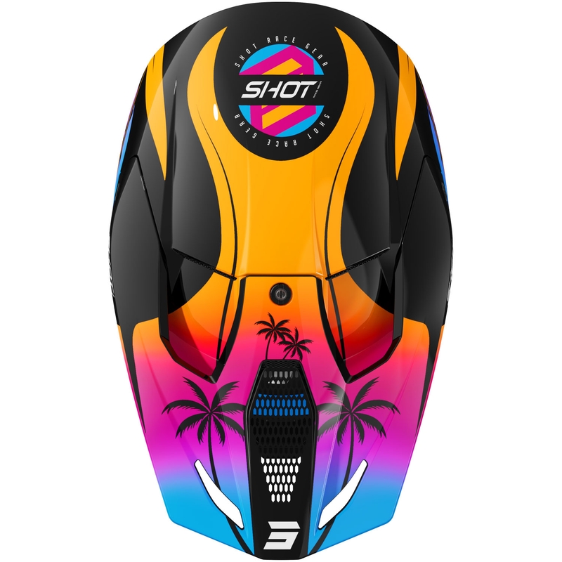 Shot Furious Miami Kinder Motocross Helm glänzend orange