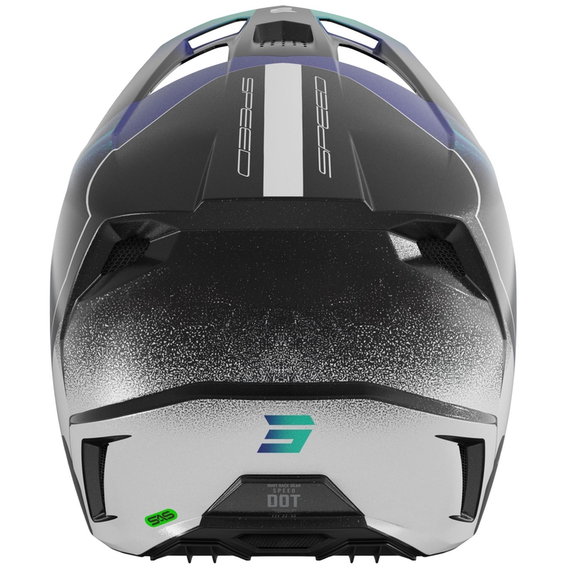 Shot Speed Olymp Kinder Motocross Helm Pearl Blue