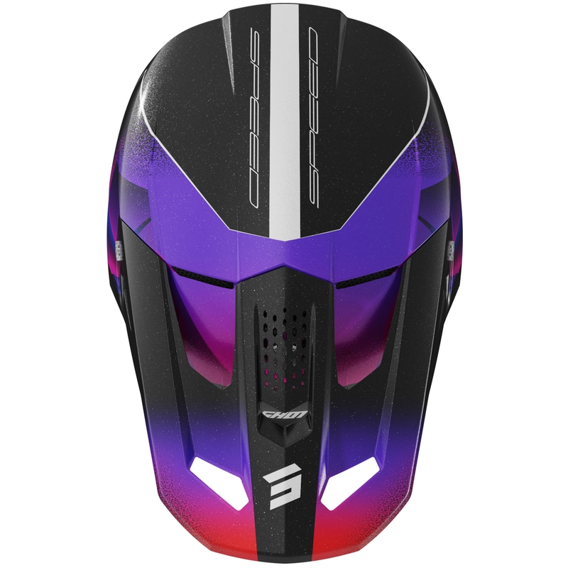 Shot Speed Olymp Kinder Motocross Helm Pearl Purple