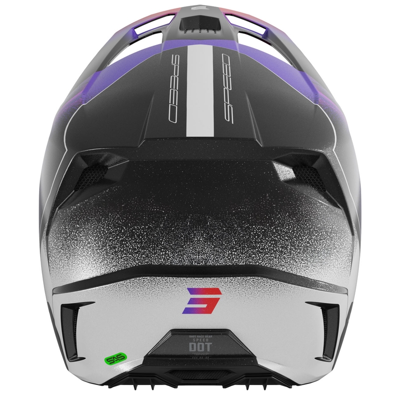 Shot Speed Olymp Kinder Motocross Helm Pearl Purple