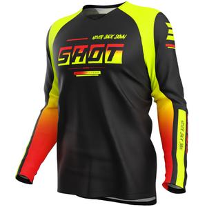 Shot Draw Block Kinder Motocross Jersey Fluo Gelb